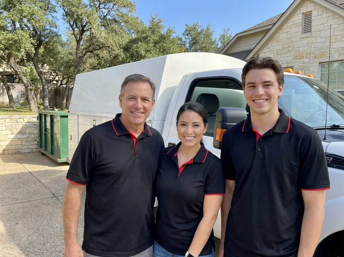 Silver Ridge Dumpster Rental dumpster team in Austin, TX